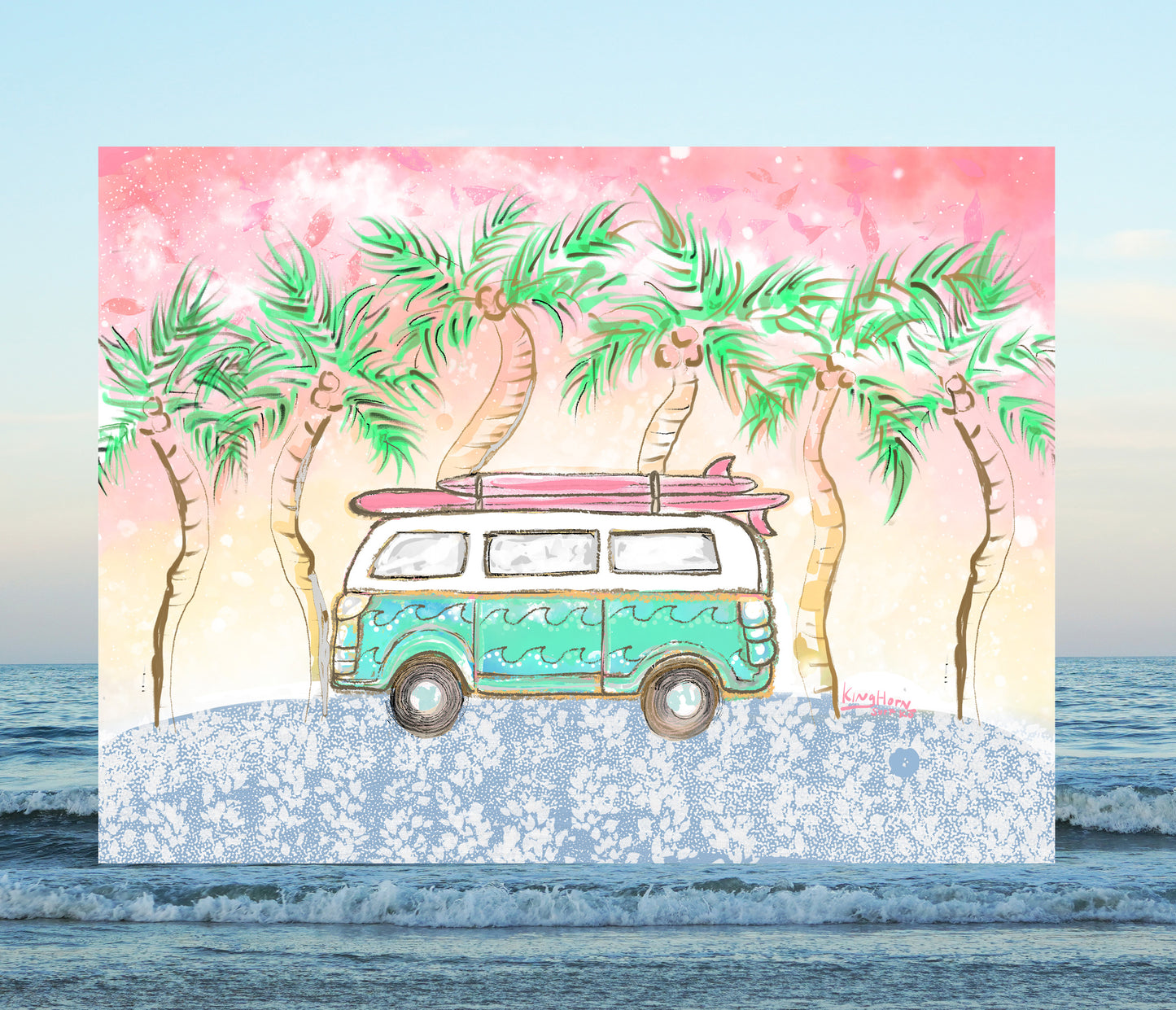 Beach Bus Art Print